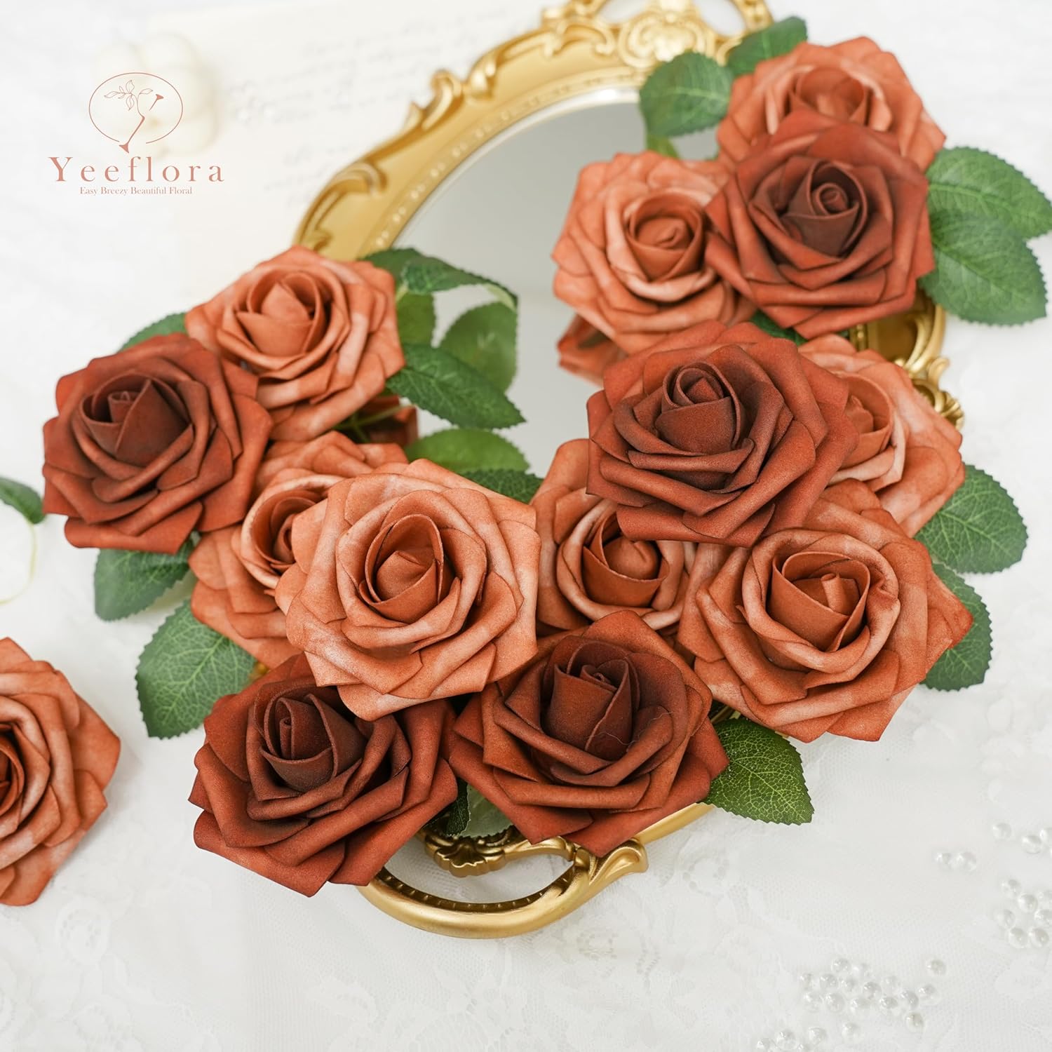 25pcs Artificial Rose for DIY  - Florist Supply Bulk review and price