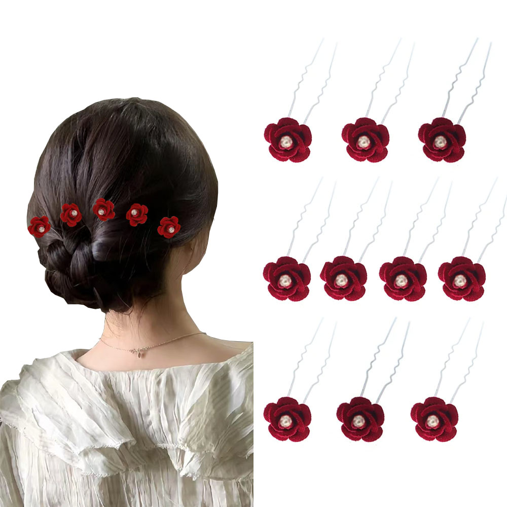 10Pcs Rose Hair Accessories We - Supply Florist review and price