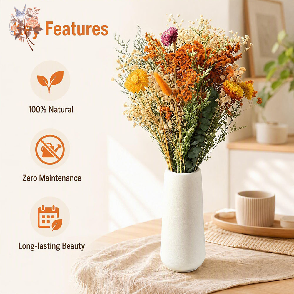 Autumn Dried Flowers Bouquet N - Eucalyptus Preserved review and price